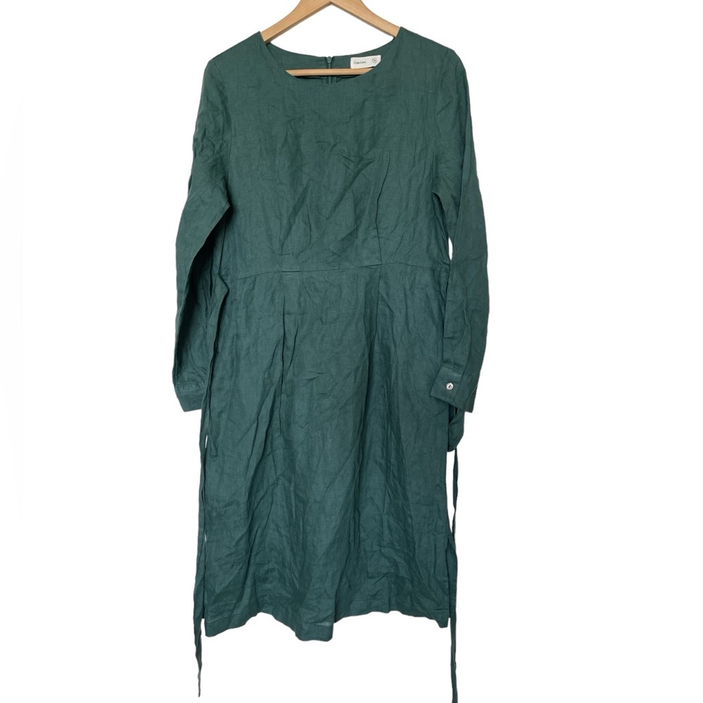 Grae Cove Green Tie waist Dress Medium